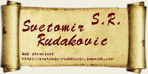 Svetomir Rudaković vizit kartica